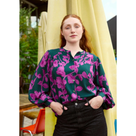 Atelier Jupe - Viscose - Dark Green Fuchsia