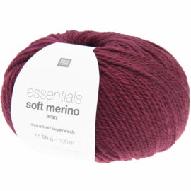 Rico Design - Essentials Soft Merino Aran - Wine 003