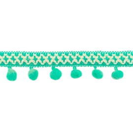 Bolletjesband | Cross - Mint  31615