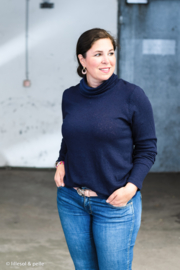 Swafing Rib Jersey  - Entrup  - Katoen Linnen - Dark Blue