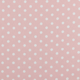 Verhees textiles - Poplin - katoen Dot - S -  Light  Rose