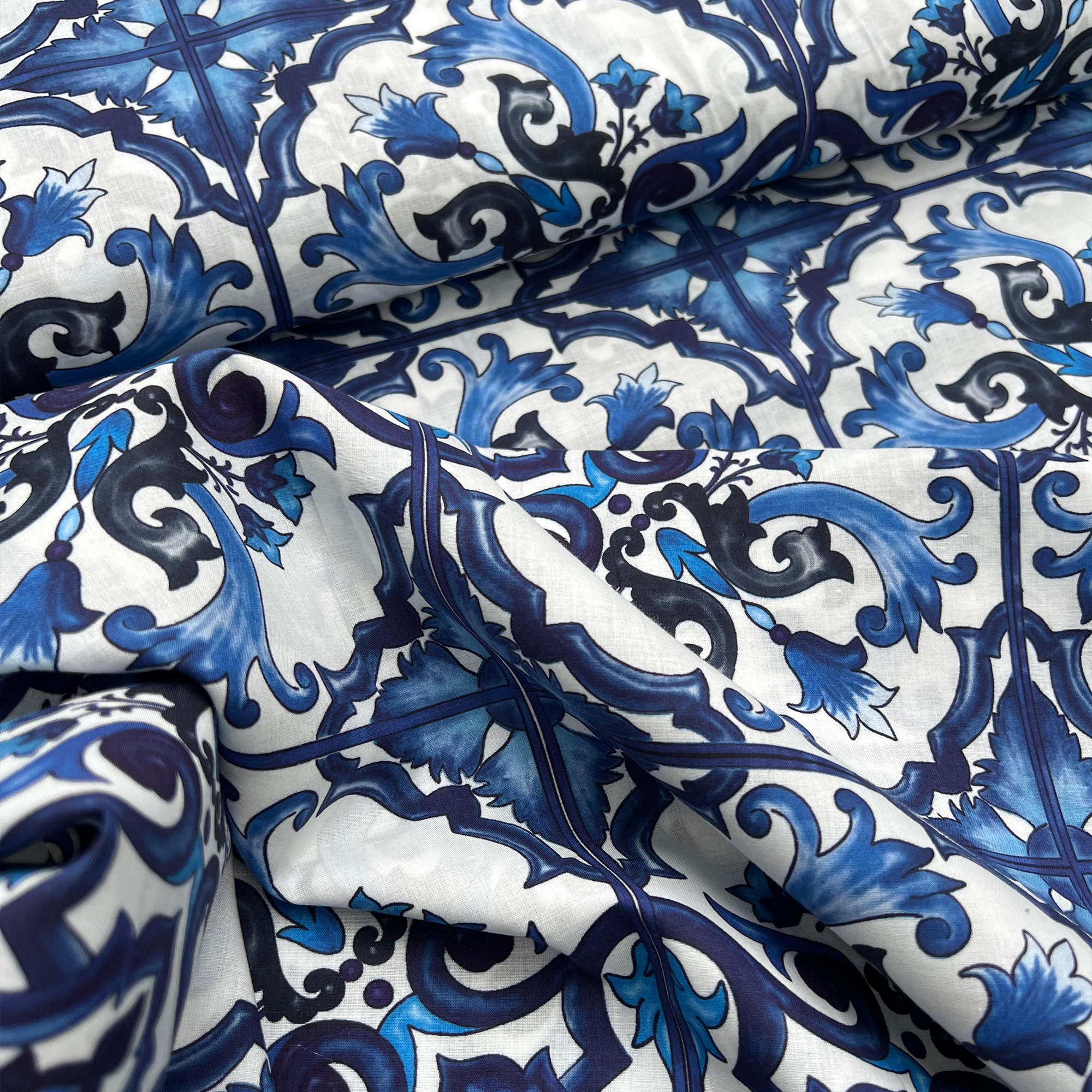 Deadstock - Katoen  - Graphic Blue