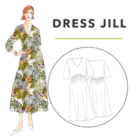 Schnittmuster Berlin - Dress Jill -  maat 34 - 50 - ned/eng/duits 