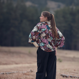 See You at Six - Viscose Rayon - Magnolia  - Espresso