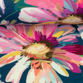 Swafing Tricot - Viscose Jersey - Watercolored Flowers - Ariella