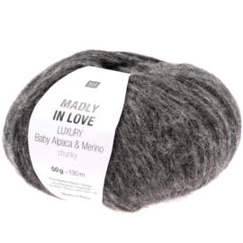 Rico Design - Madly in Love - Luxury Baby Alpaca & Merino Chunky - Anthracite 004