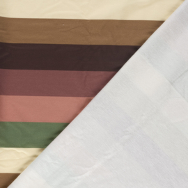 French Terry - Stripes - Green Pink Sand