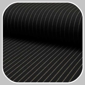 jersey pin stripe | WI9714-069 | zwart