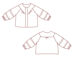 Atelier Jupe -  Phoebe Blouse    -  Paper Pattern   - Ned - Eng - Fr.