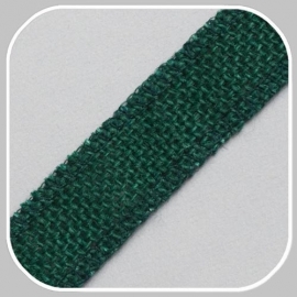 40898 jute band groen/ 25 mm