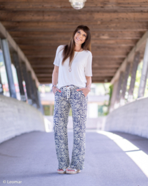 Swafing - Viscose - Zebra Jungle  - by Bienvenido Colorido - Dark Navy