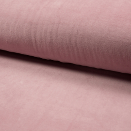 Nicky velours uni | New Dusty Pink  213