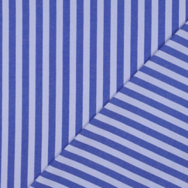 Katoen Print - Stripes - Blue