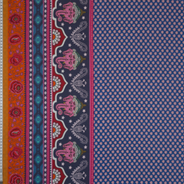 woven viscose | lotus Ganesh | blue | by Jolijou | Swafing