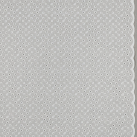 Broderie - 2 sided Border - Flowers -  Off White 60001