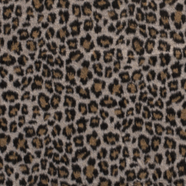 Jacquard Brushed - Cheetah Ecru
