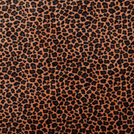 Verhees - Velours Stretch - Leopard   -  Caramel Black