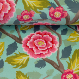 Swafing - Boho Velvet by Bienvenido Colorido - Flowers - Mint