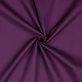 Verhees textiles - Poplin - katoen uni |  052 | dark purple
