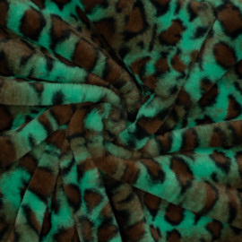 Bont Kortharig - Animal Print - Green