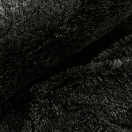 Fake Fur  - Medium Long Hair  - Black