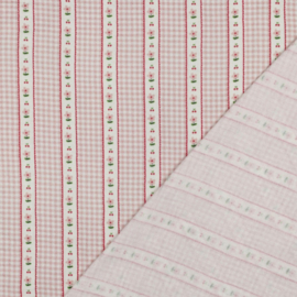 Double Gauze - Checks Vintage  - Pink