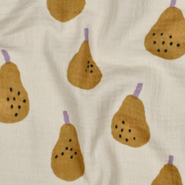Verhees Textiles - Double Gauze - Organic  - Jennifer Bouron - Pears