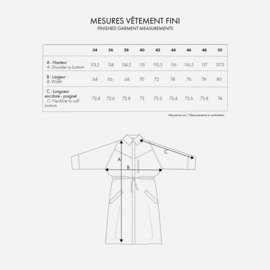 Atelier Brunette - Le Trench - Paper Sewing Pattern