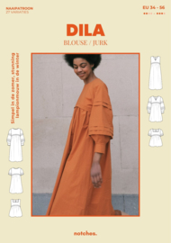 Notches - Dila - Paper Pattern - Blouse en Jurk