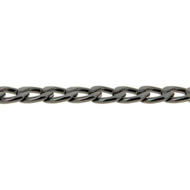 Schakelketting - 1 cm - Zwart