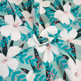 Katia Fabrics - Poplin Light - Tropical Flowers