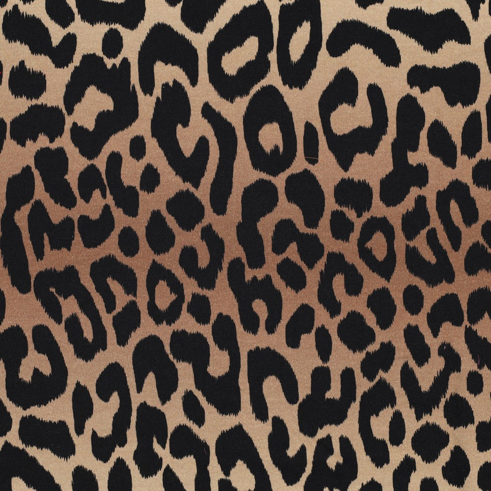 Verhees Textiles - French Terry - Animal Skin  - Light Brown