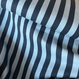 Katoenen Flanel - Stripes  - Blue