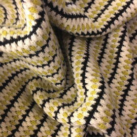 Modal Cotton Stripes | Black  - Lime 