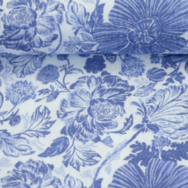 Swafing - Double Gauze - Blue Flowers