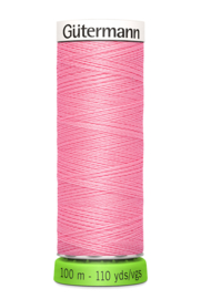 Gutermann - Gerecycled Polyester Garen - 100 meter - 758 Pink
