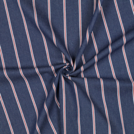 Verhees - Denim - Stripes - Dark Blue
