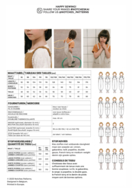 Notches - Kai  Paper Pattern - Kids jumpsuit , broek & overgooier