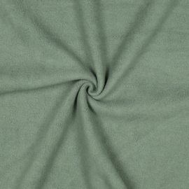 Katoenen Fleece - Verhees Textiles - Sherpa - Old Green 038