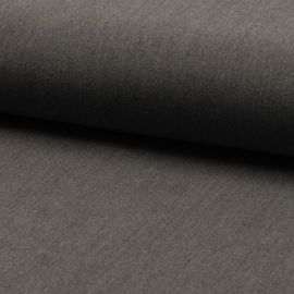 Wool touch  | two way stretch | Mid Grey Melange