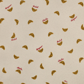 Verhees  Rib Jersey - Croissants  - Natural