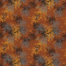 Katoen Print | Swafing -  Splash - Rust