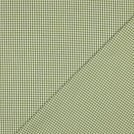 Verhees textiles - Poplin - Katoen Ruit - Olive 017