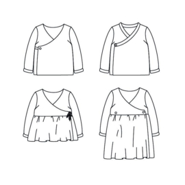 IKATEE | Dublin  Cardigan or Dress - Baby 1M/4Y - Paper Sewing Pattern