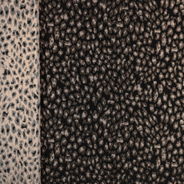 Verhees Textiles - Jacquard Lurex Double Sided - Animal Skin - Black