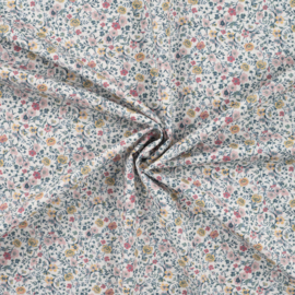 Katoen Print | Flowers | Pastel Colors  001