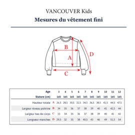 Ikatee Patterns - Vancouver  Kids Sweatshirt c- 3 /12 yr - Paper Sewing Pattern