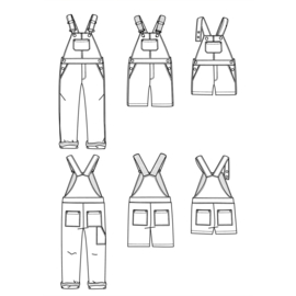 Ikatee Patterns Lyon - Overalls Women - Size 32-52  - Paper Sewing Pattern