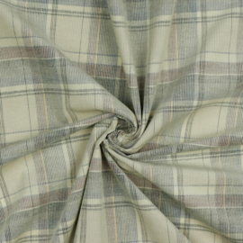 Corduroy - Yarn Dyed Check - Beige