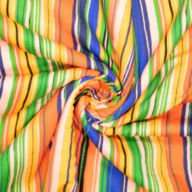 Viscose Print - Stripes - Multicolor